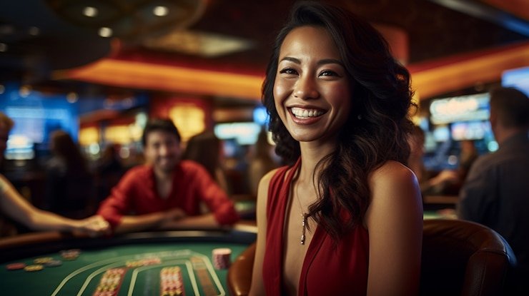 Betting interface: Player / Banker / Tie options Baccarat betting interface on mobile